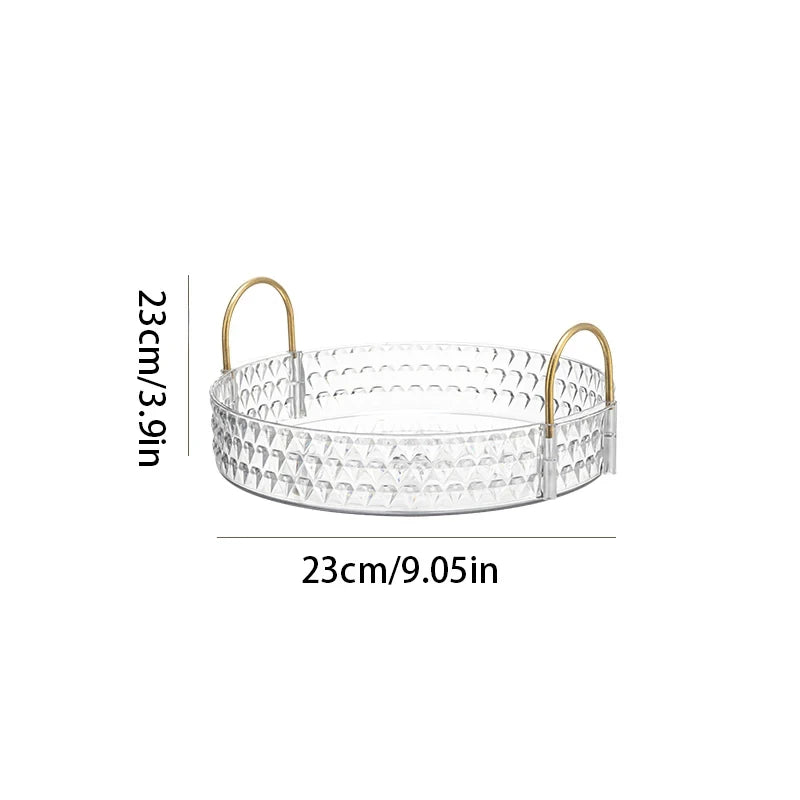 Transparent Rotating Perfume Display Rack