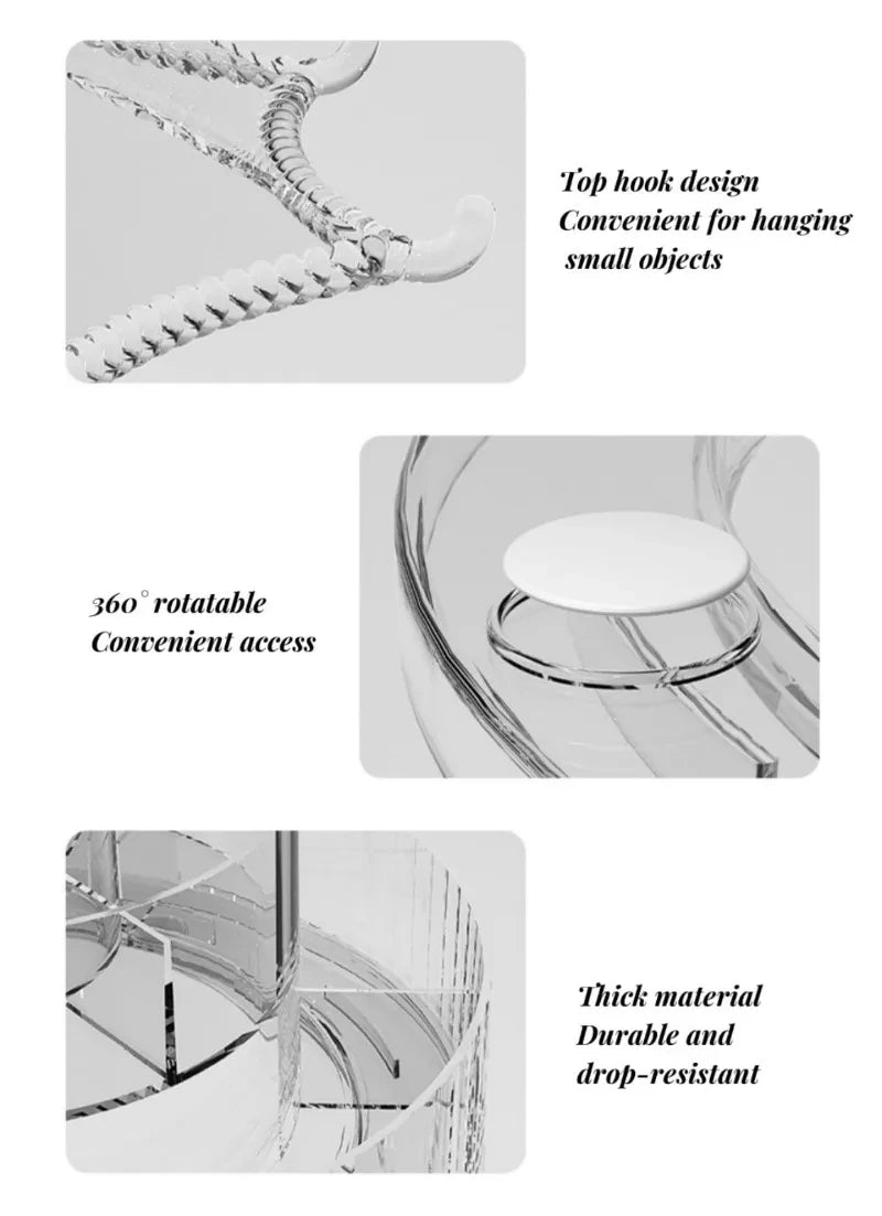 Rotating Acrylic Cosmetic Organizer