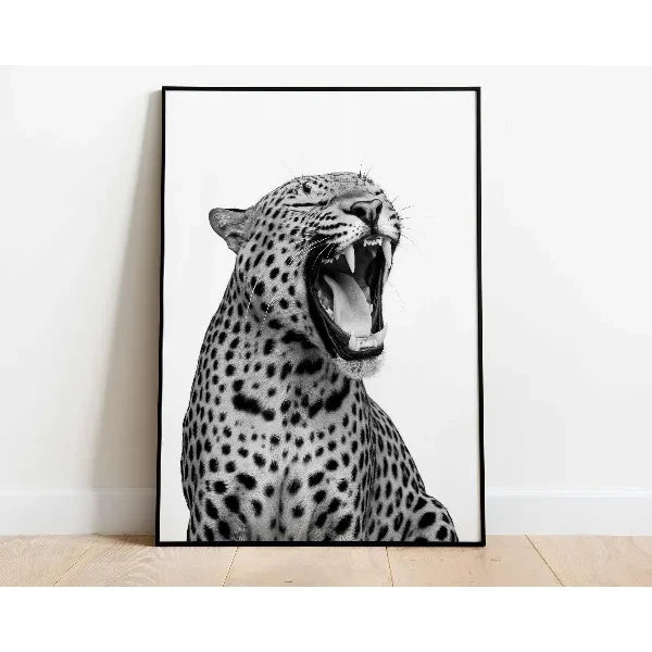 Vintage Leopard Glamour Wall Art