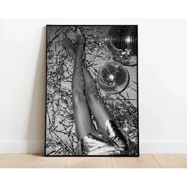 Vintage Leopard Glamour Wall Art
