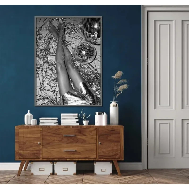Vintage Leopard Glamour Wall Art