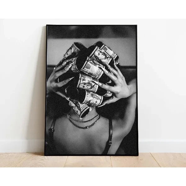 Vintage Leopard Glamour Wall Art