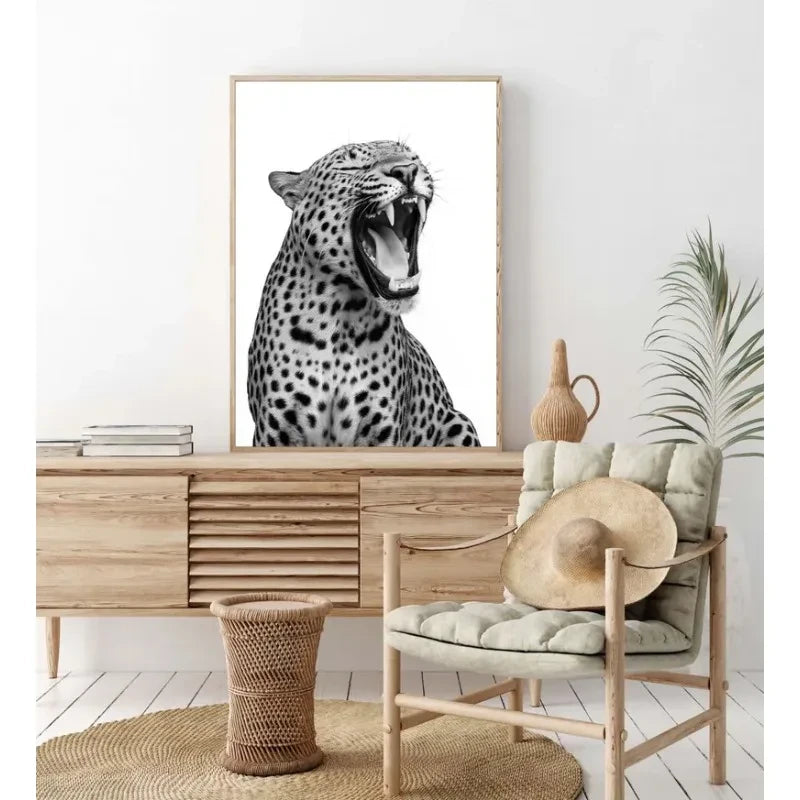 Vintage Leopard Glamour Wall Art