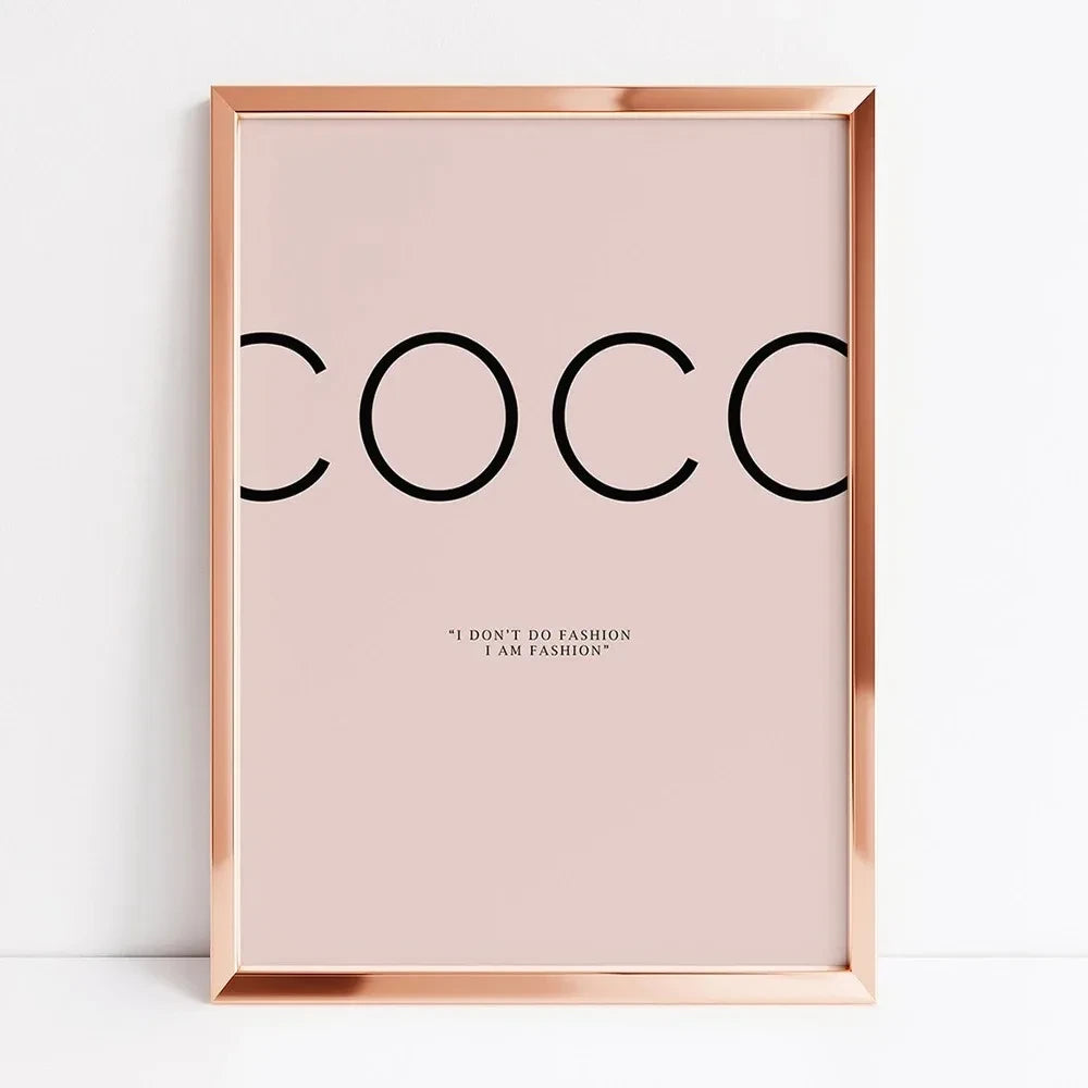 Blush Pink Perfume Wall Art
