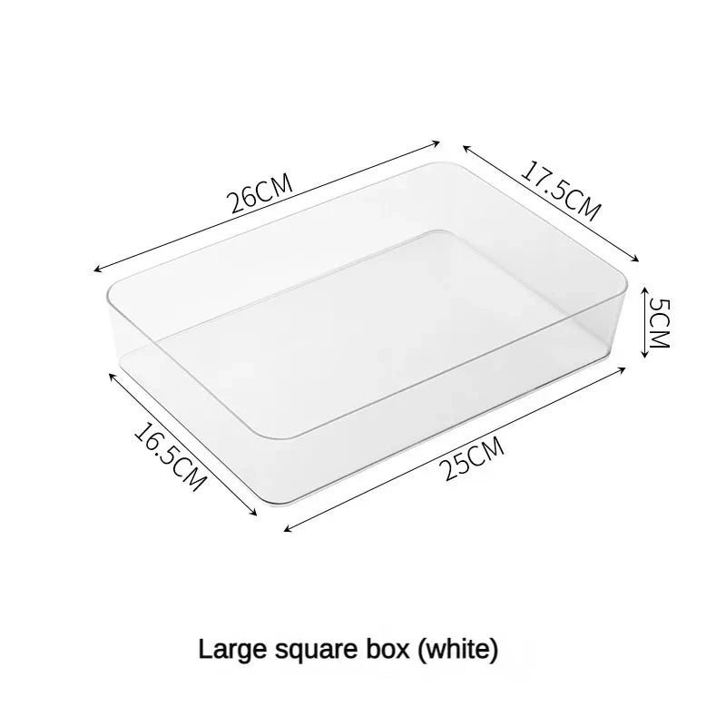 Clear Bathroom Drawer Organizer Set