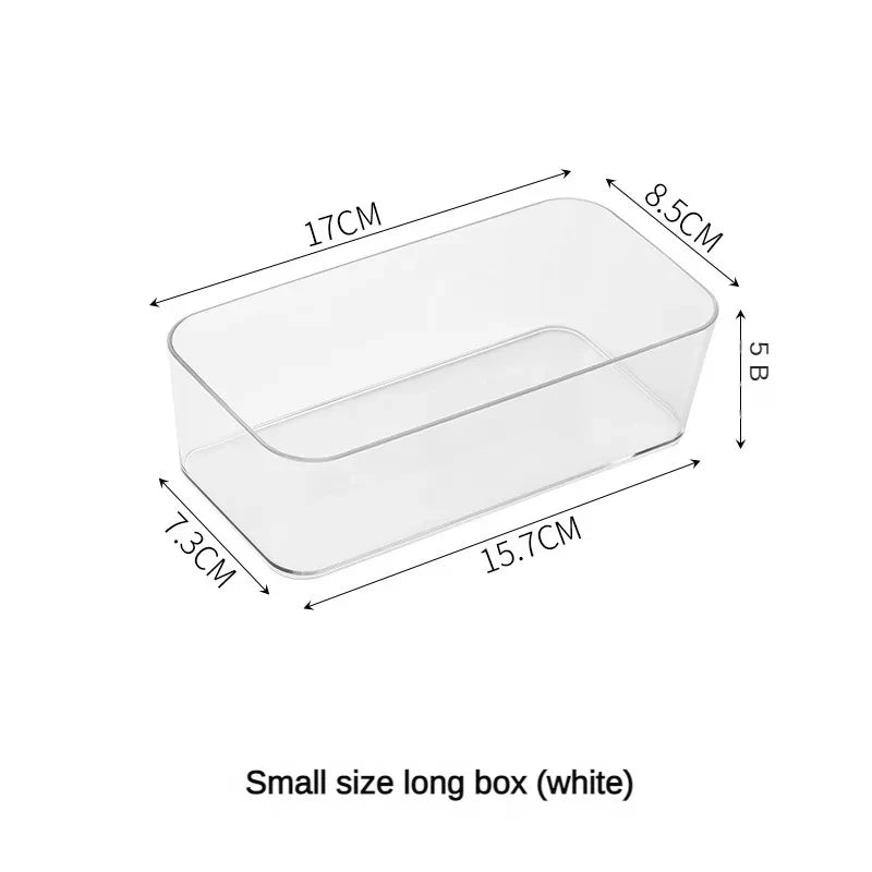 Clear Bathroom Drawer Organizer Set