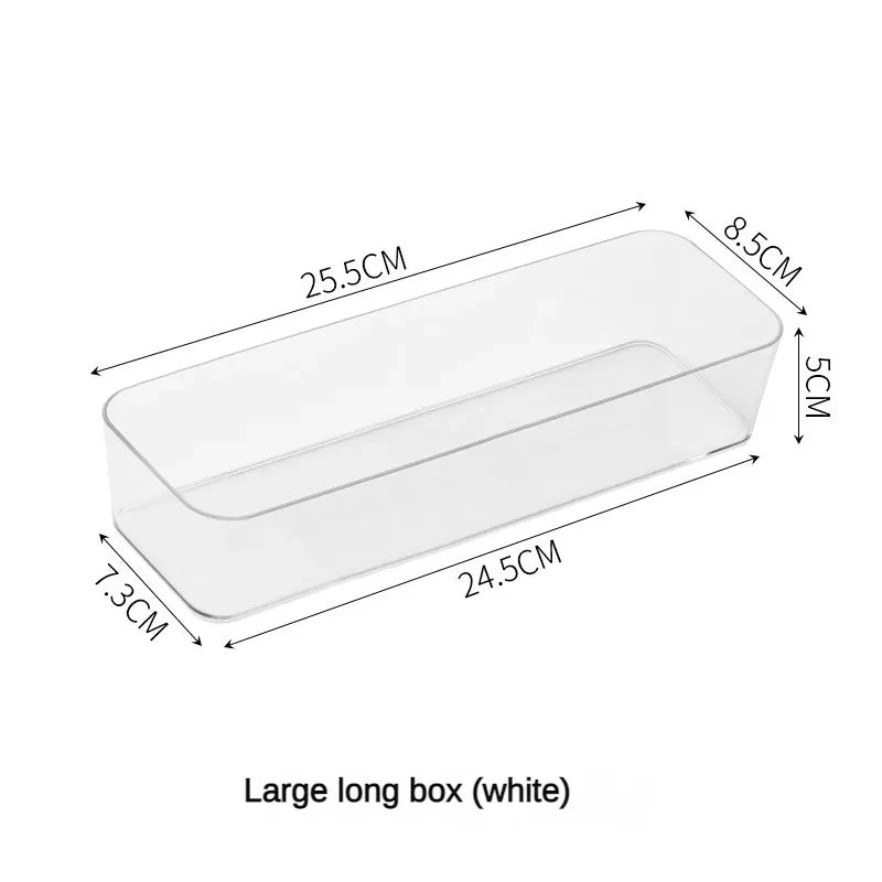 Clear Bathroom Drawer Organizer Set