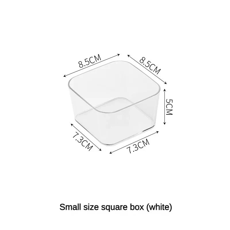 Clear Bathroom Drawer Organizer Set