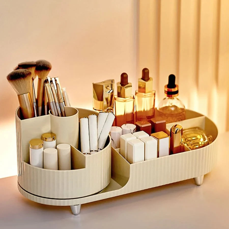 Rotating Cosmetic Storage Rack